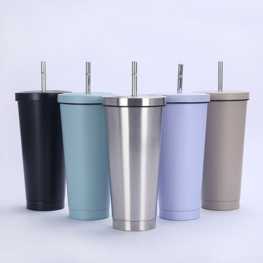 710ML stainless steel straw cup gift box packaging S030-S035